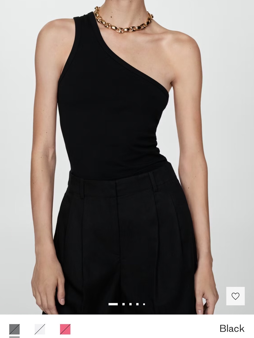 Mango Asymmetrical Cotton Top